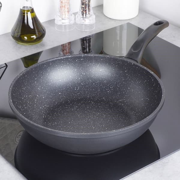 GRANDE granit wok stegepande til stuvning, 30 cm