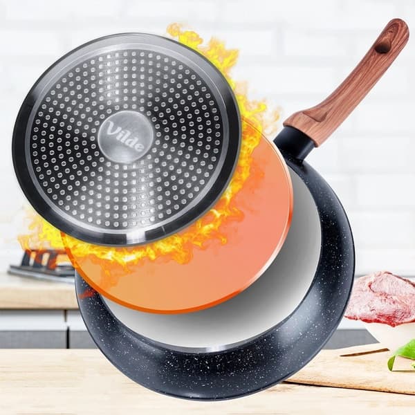 Gasinduktionsstekpanna Granit Non-stick Solid VILDE 28 cm