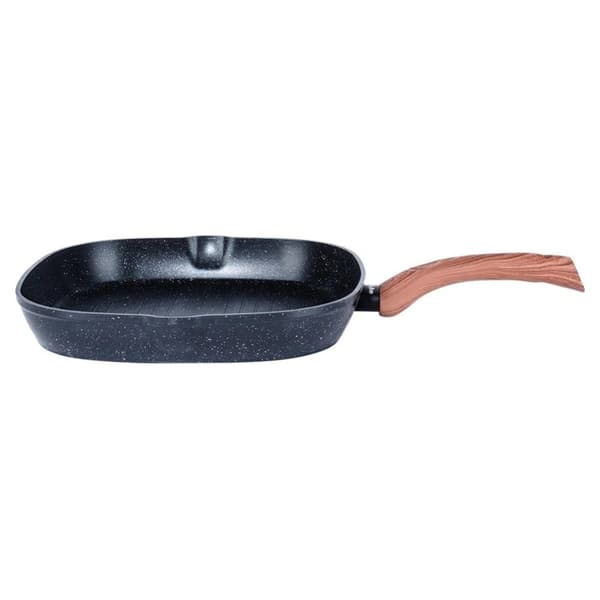 Gas Induktionsstegepande til Grillning Granit Firkantet VILDE 28x28 cm