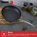 Miniatyrbillede 3 af 5: Stegepande Fagor Savia Smedet aluminium Grå Ø 24 cm