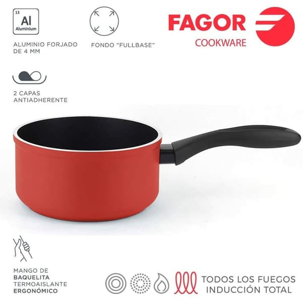 Kjele Fagor Herdet aluminium Grå Ø 16 cm