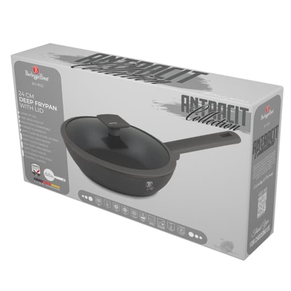 TITANIUM DEEP FRYPAN 24cm BERLINGER HAUS BH-8122 ANTRACIT
