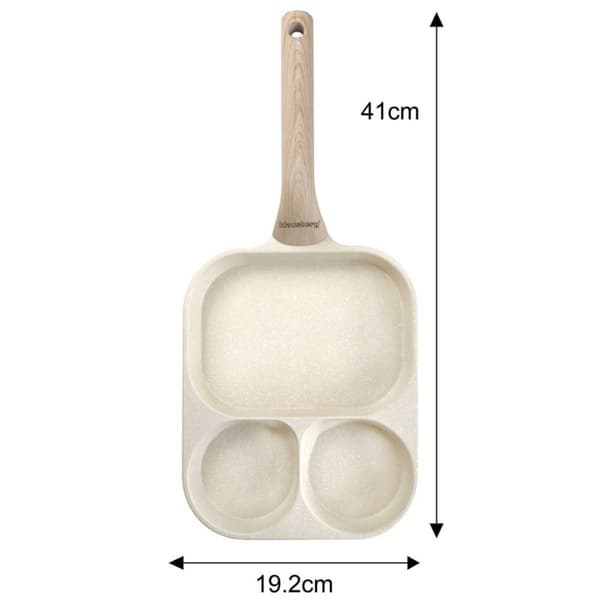 MARMOR ÄGGPANNA 3 SEKTIONER KLAUSBERG KB-7829