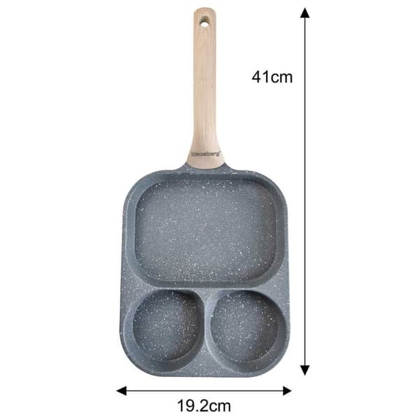 MARMOR ÄGGPANNA 3 SEKTIONER KLAUSBERG KB-7828
