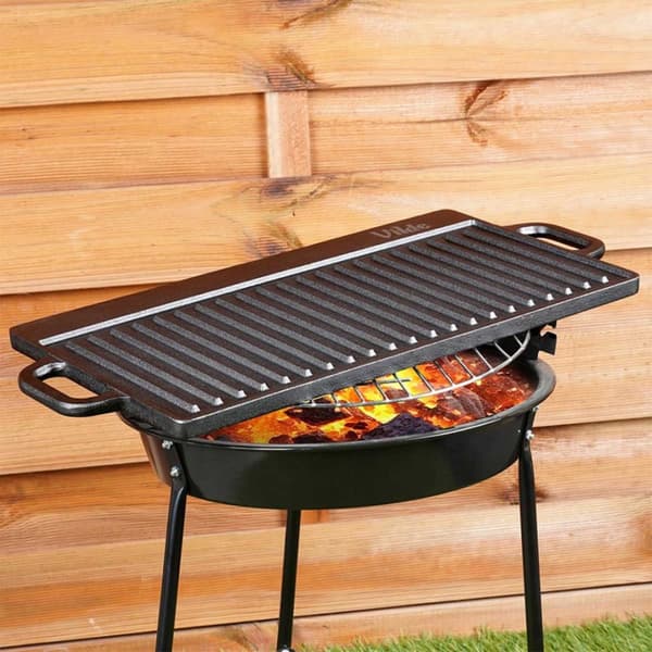 KAKSIPUOLINEN VALURAUTINEN GRILLILAETTA 50,5x23,5 cm VALUSIIRA 199074