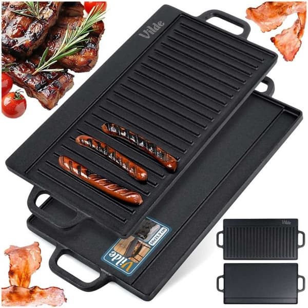 KAKSIPUOLINEN VALURAUTINEN GRILLILAETTA 50,5x23,5 cm VALUSIIRA 199074
