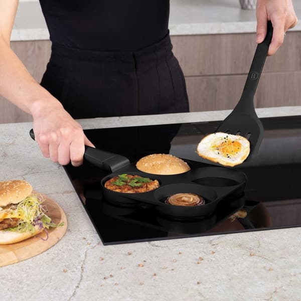 TITANIUM STEEKPANA 26cm FÖR ÄGG HAMBURGER BERLINGER HAUS BH-7797 BLACK ROSE