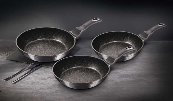SÆT MED 3 GRANITPANDER BERLINGER HAUS BH-6903 CARBON PRO
