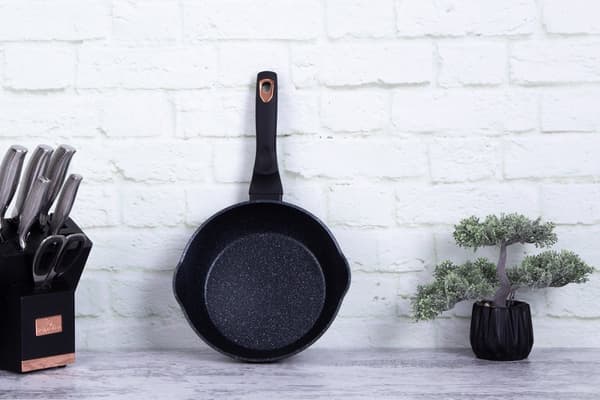 DEEP GRANIT STEGEPADE 24cm BERLINGER HAUS BLACK ROSE BH-6184