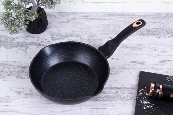 DEEP GRANIT STEGEPADE 24cm BERLINGER HAUS BLACK ROSE BH-6184
