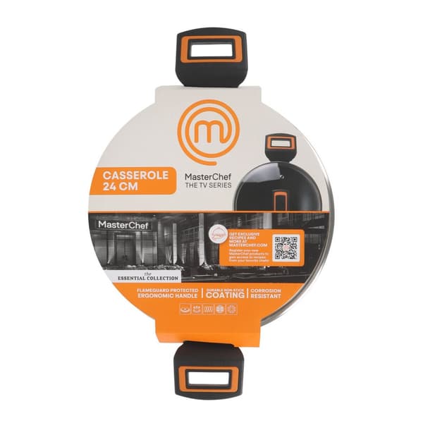 Kastrull med lock MasterChef 24 cm 2,5 mm (4 antal)