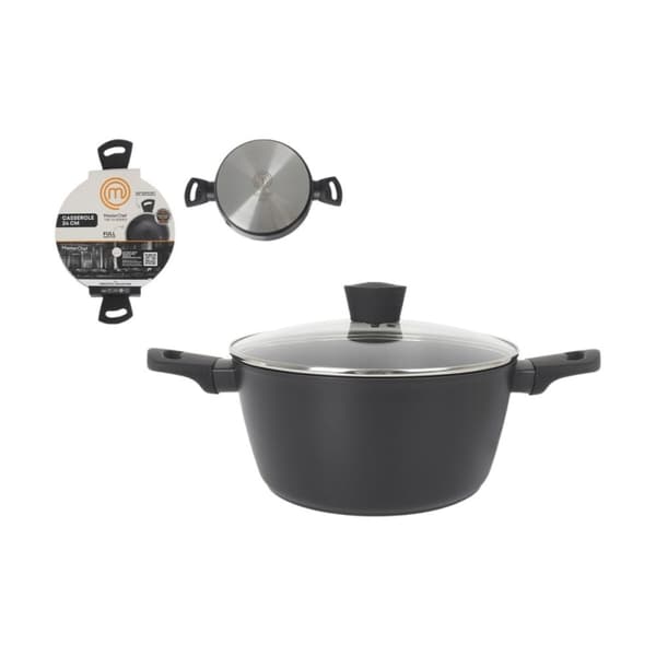 Gryte med lokk MasterChef 24 cm (4 enheter)