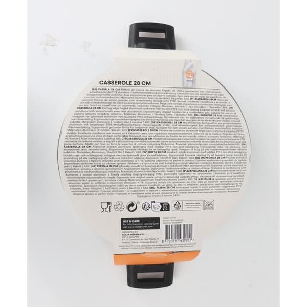 Kannellinen vuoka MasterChef 28 cm 2,5 mm (4 osaa)