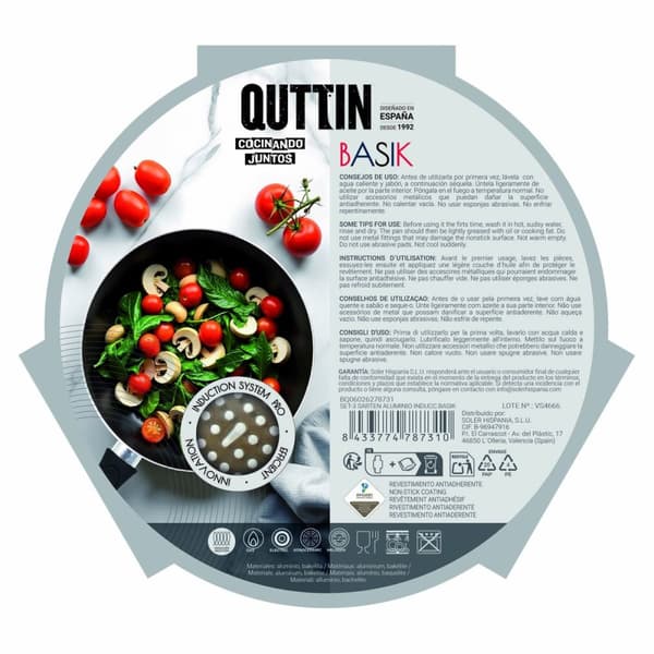 Stekpanneset Quttin Aluminium 24 cm 3 Delar (4 antal)