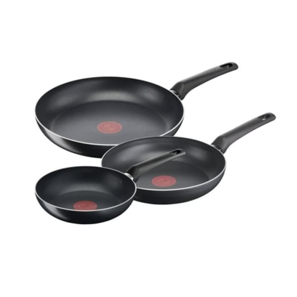 Paistinpannusetti Tefal B5569153 Musta Alumiini (3 osaa)