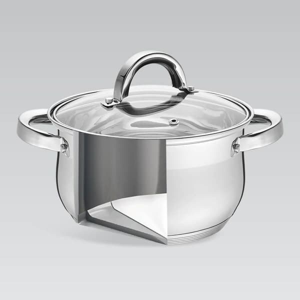 Stekpanna Feel Maestro MR-3522-6M Silvrig Stål Rostfritt stål Plast Ø 24 cm Ø 20 cm Ø 16 cm