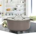 Miniatyrbillede 2 af 8: Gryde med låg Feel Maestro MR-4009-18 Grå Metal Aluminium 18 cm 1,9 L