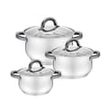 Pikkukuva 1 / 6: Kannellinen vuoka Feel Maestro MR-3522-6M-BLACK Hopeinen Teräs Ruostumaton teräs Ø 18 cm Ø 20 cm Ø 16 cm 2,5 L 1,8 L 3,5 L (6 Ka