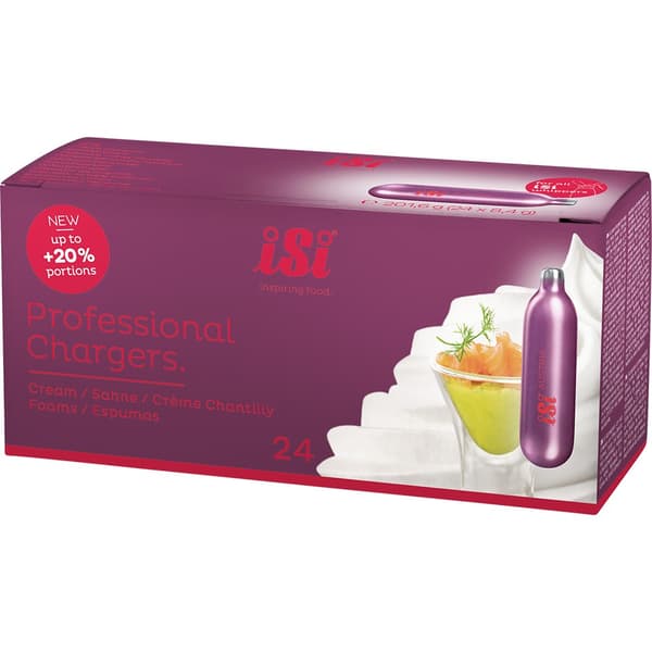 iSi Professional -kermavaahdon koneen patruunat, 24 kpl.