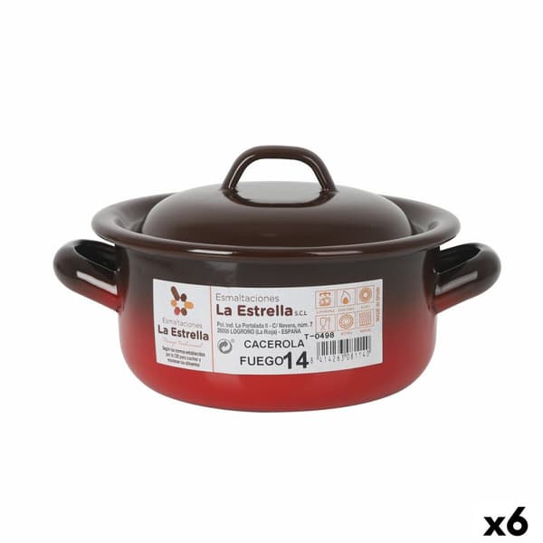 Gryte La Estrella Fuego 1L Ø 14 x 7 cm (6 enheter)