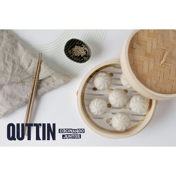 Ångkokare Quttin Bambu 20 x 8,5 cm (12 antal)