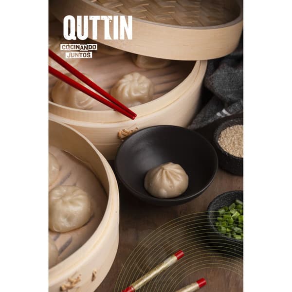 Ångkokare Quttin Bambu 20 x 8,5 cm (12 antal)