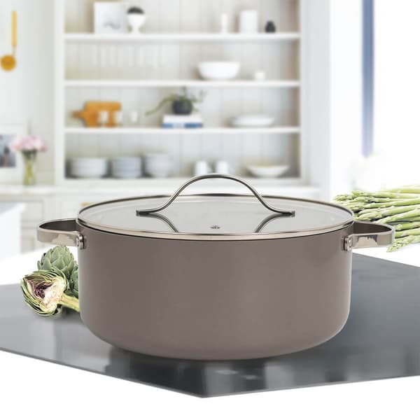Gryde med låg MAESTRO MR-4009 (MR-4009-20) 20 cm 2,3 l Grå
