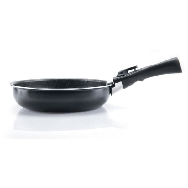 Sæt med 3 stegepander - ARTHUR MARTIN - AM130 - sort - Alle kogeplader inklusive induktion - 20/24/28 cm + 1 håndtag - Aluminium