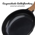 Miniatyrbild 4 av 5: Stekpanna i gjuten aluminium - GSW - NATURAL FIT - 24 cm - 100 % återvunnen utan PFAS - Induktion