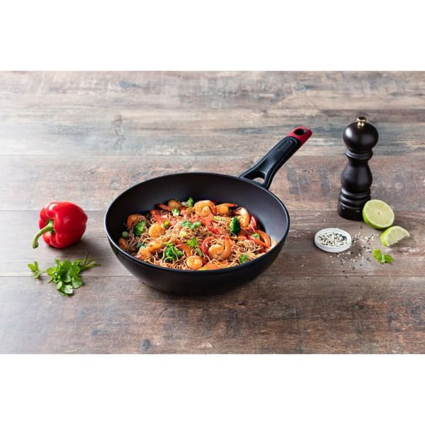 Wok Pande Pyrex Sort Aluminium