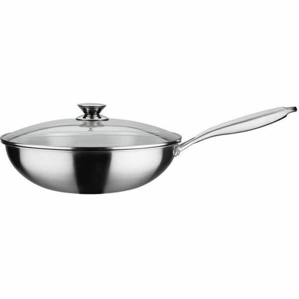 Wok Pande GSW 868402 Rustfrit stål Sølvfarvet Ø 32 cm