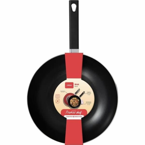 Wokpannu Livoo Punainen Alumiini Ø 32 cm