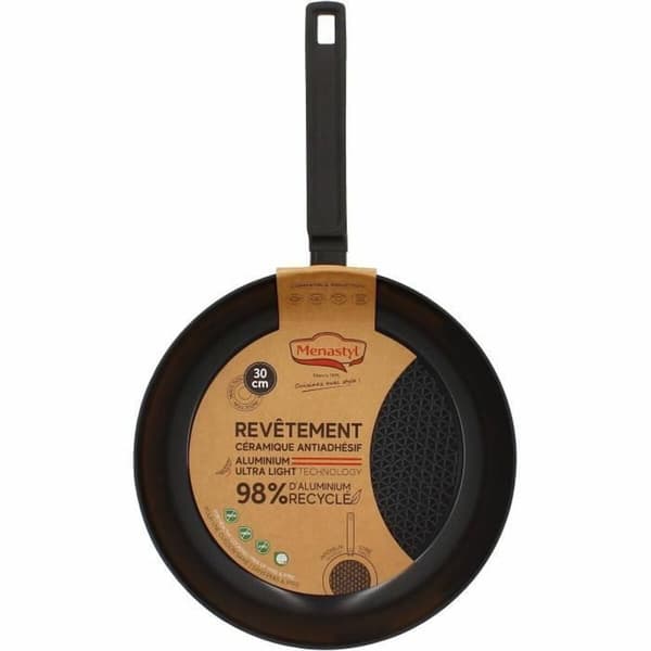 Pannu Menastyl Musta Karkaistu alumiini Ø 30 cm