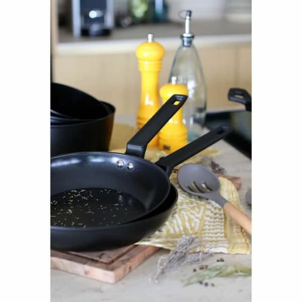 Stegepande Menastyl Sort Smedet aluminium Ø 26 cm