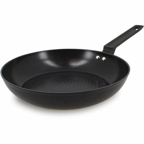 Stegepande Menastyl Sort Smedet aluminium Ø 26 cm