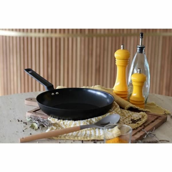 Stegepande Menastyl Sort Smedet aluminium Ø 26 cm