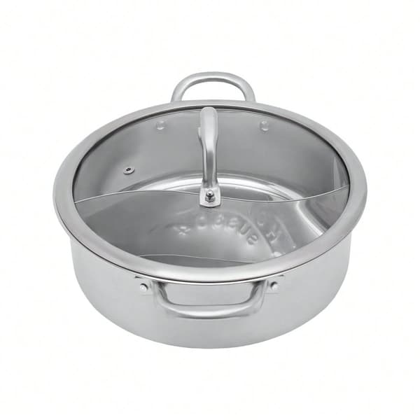 Hot Pot, 304 Rustfrit Stål, Divider Design, Stor Kapacitet,HVID