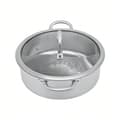 Miniatyrbillede 2 af 2: Hot Pot, 304 Rustfrit Stål, Divider Design, Stor Kapacitet,HVID
