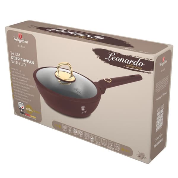 Titaaninen syväpaistinpannu 24 cm Berlinger Haus Bh-8032 Leonardo Lumarko!