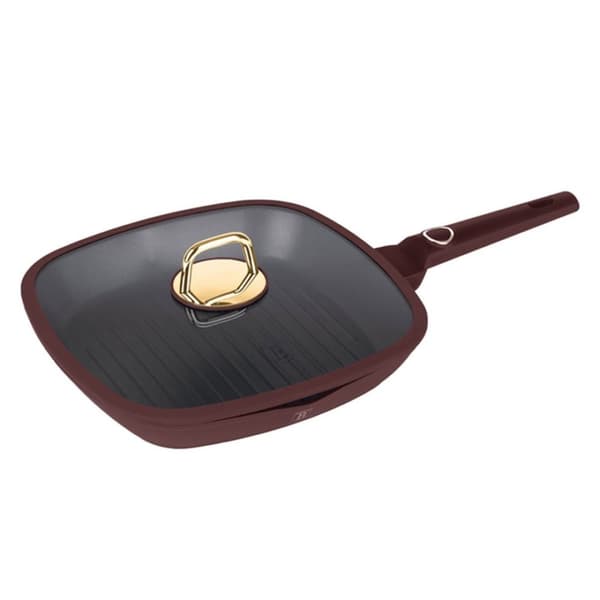 Titanium Grillpande Med Låg 28cm Berlinger Haus Bh-8037 Leonardo Lumarko!