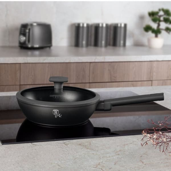 Titaaninen syväpaistinpannu 24 cm Berlinger Haus Bh-8122 Antrasiitti Lumarko!