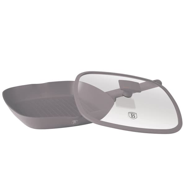 Titanium Grillpande Med Låg 28cm Berlinger Haus Bh-8097 Taupe Lumarko!