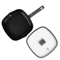 Miniatyrbild 6 av 7: Titangrillpanna med lock 28cm Berlinger Haus Bh-8127 Antracit Lumarko!