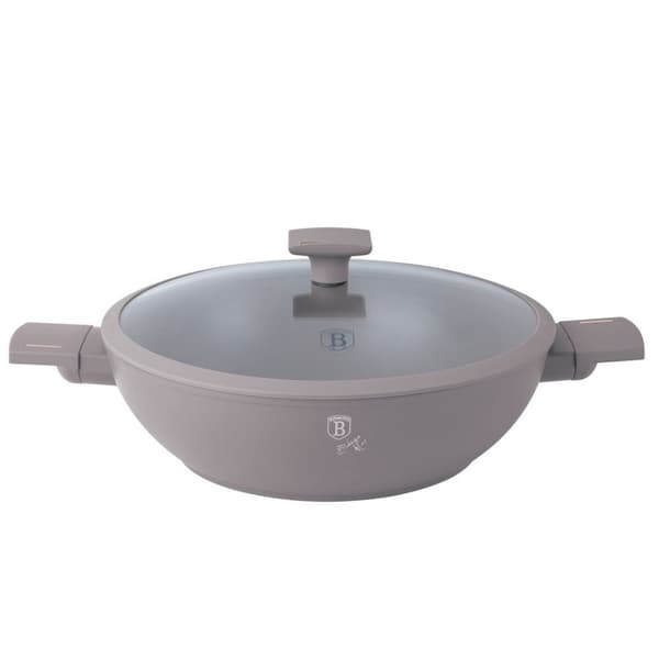 Titanwok med lock 30cm Berlinger Haus Bh-8095 Taupe Lumarko!