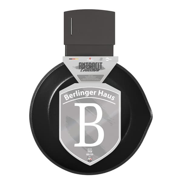 Mini Titanium Stegepande 16cm Berlinger Haus Bh-8136 Antracit Lumarko!