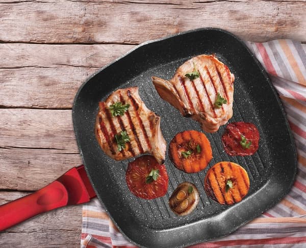Granitgrillpanna 28cm Berlinger Haus Röd Metallic Line Bh-1271 Lumarko!