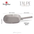 Miniatyrbillede 4 af 9: Titanium Grillpande 28cm Berlinger Haus Bh-8096 Taupe Lumarko!