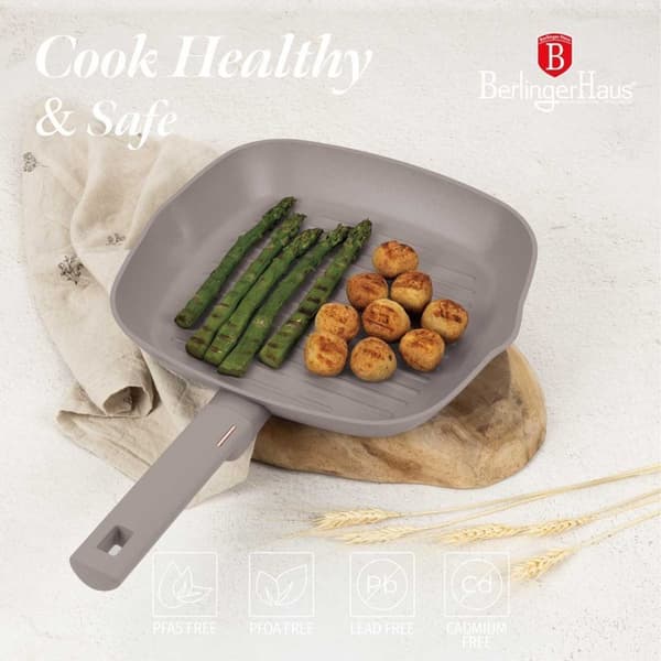 Titanium Grillpande 28cm Berlinger Haus Bh-8096 Taupe Lumarko!