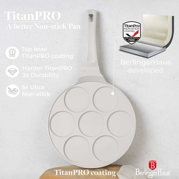 Titanium stegepande 26cm til pandekager Berlinger Haus Bh-7794 Sahara Lumarko!
