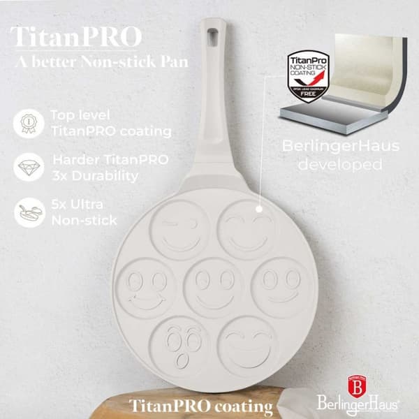 Titanium stegepande 26cm Emoji pandekager Berlinger Haus Bh-7792 Sahara Lumarko!